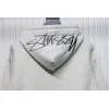 Bstsneaker-Stussy Logo Embroidered Hoodie white 230
