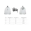 Bstsneaker-Stussy SS23 Hat Embroidery Plush Hoodie white 230