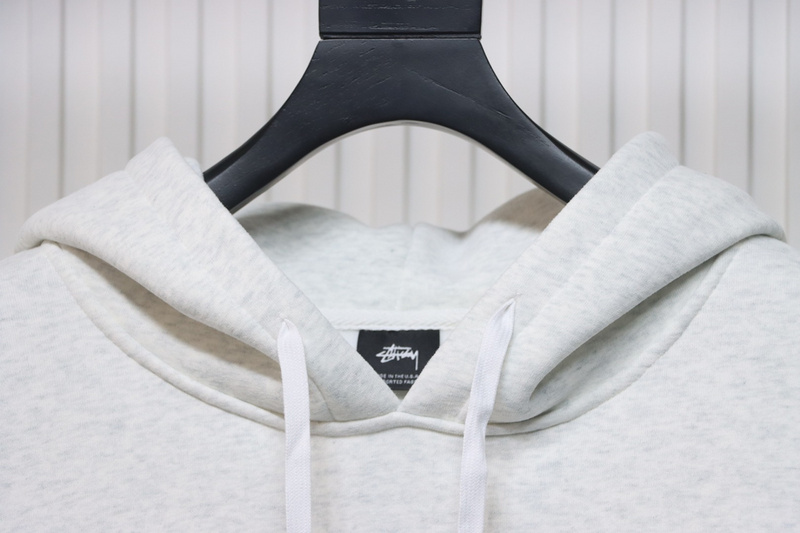 Bstsneaker-Stussy SS23 Hat Embroidery Plush Hoodie white 230