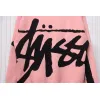 Bstsneaker-Stussy SS24 Large Logo Pattern Knitted Crewneck Sweater pink 250
