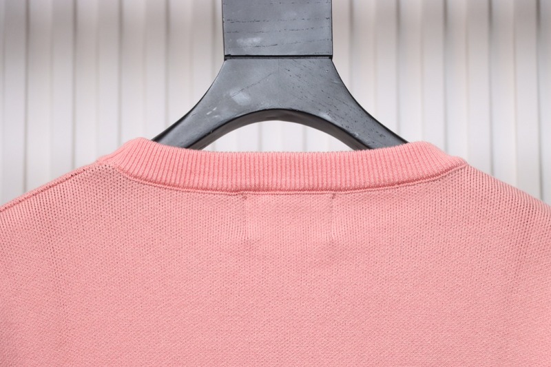 Bstsneaker-Stussy SS24 Large Logo Pattern Knitted Crewneck Sweater pink 250