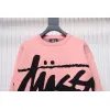 Bstsneaker-Stussy SS24 Large Logo Pattern Knitted Crewneck Sweater pink 250