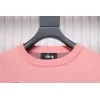Bstsneaker-Stussy SS24 Large Logo Pattern Knitted Crewneck Sweater pink 250