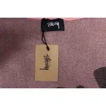 Stussy SS24 Large Logo Pattern Knitted Crewneck Sweater pink 250