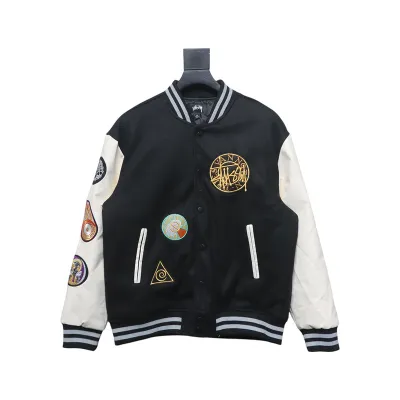 Dries Van Noten x Stussy 22FW joint model quilted baseball jacket 250 01