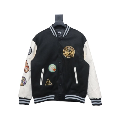 Bstsneaker-Dries Van Noten x Stussy 22FW joint model quilted baseball jacket 250 01