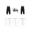 Bstsneaker-Nike x Stussy solid color embroidered logo fleece sweatpants black 210
