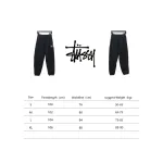 Bstsneaker-Nike x Stussy solid color embroidered logo fleece sweatpants black 210