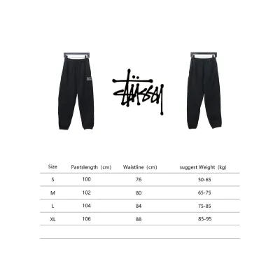 Bstsneaker-Nike x Stussy solid color embroidered logo fleece sweatpants black 210 02