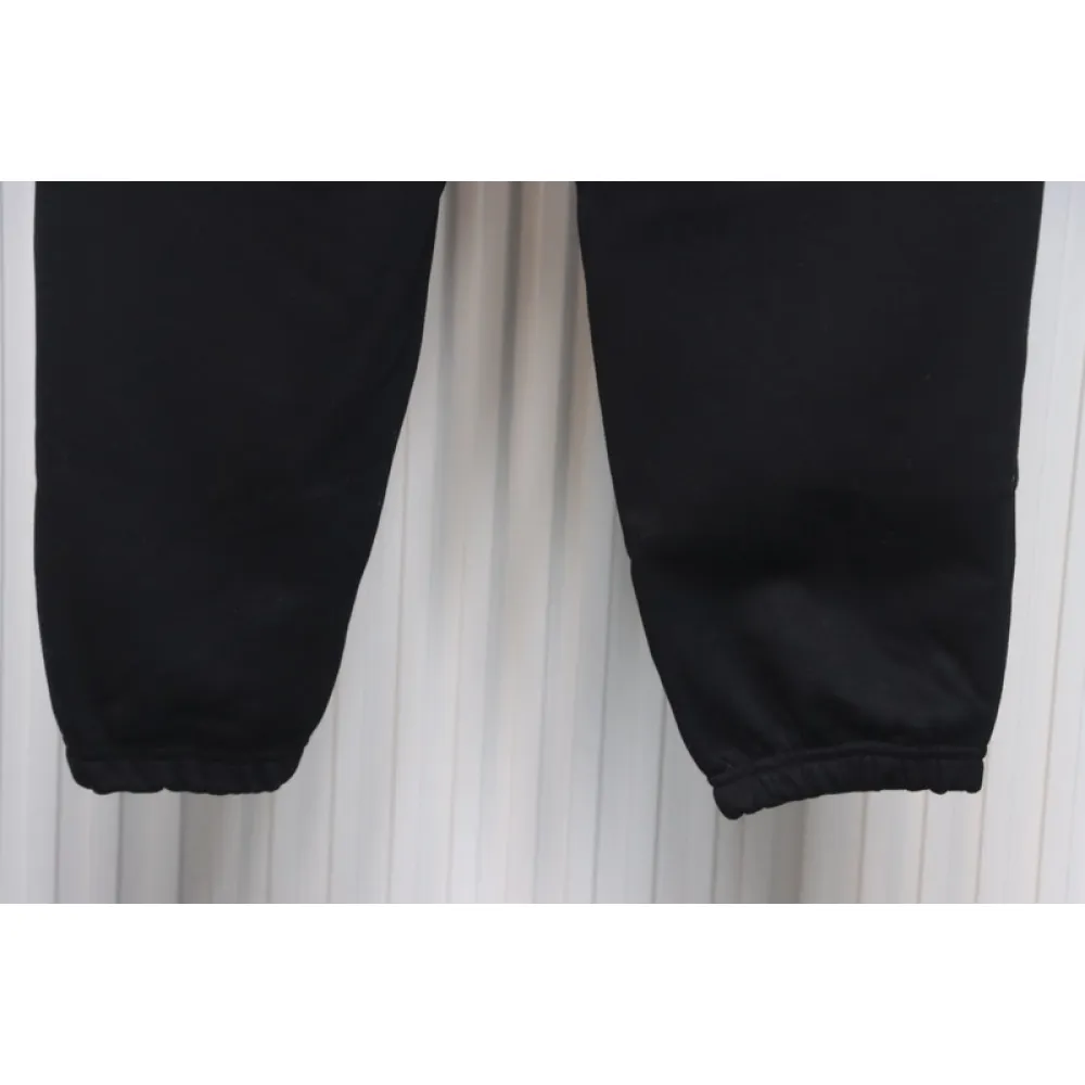 Bstsneaker-Nike x Stussy solid color embroidered logo fleece sweatpants black 210