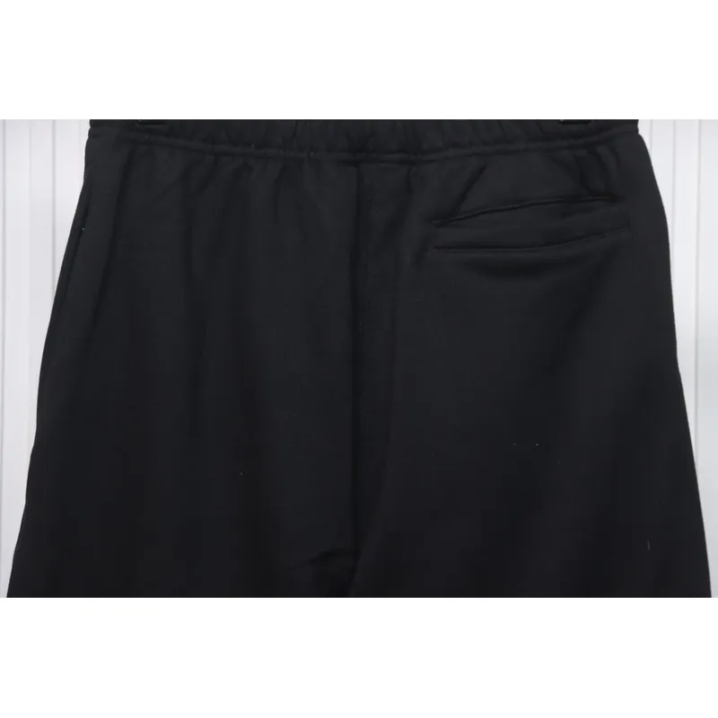 Bstsneaker-Nike x Stussy solid color embroidered logo fleece sweatpants black 210