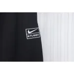 Bstsneaker-Nike x Stussy solid color embroidered logo fleece sweatpants black 210