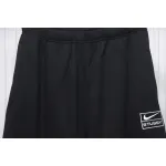 Bstsneaker-Nike x Stussy solid color embroidered logo fleece sweatpants black 210