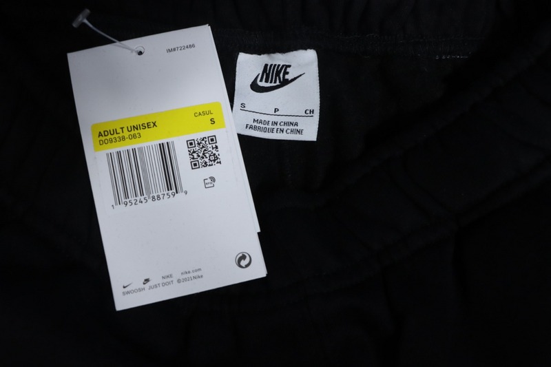 Bstsneaker-Nike x Stussy solid color embroidered logo fleece sweatpants black 210