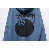 Bstsneaker-Stussy 24FW Black Eight Zip Hooded Jacket blue 250