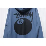 Bstsneaker-Stussy 24FW Black Eight Zip Hooded Jacket blue 250
