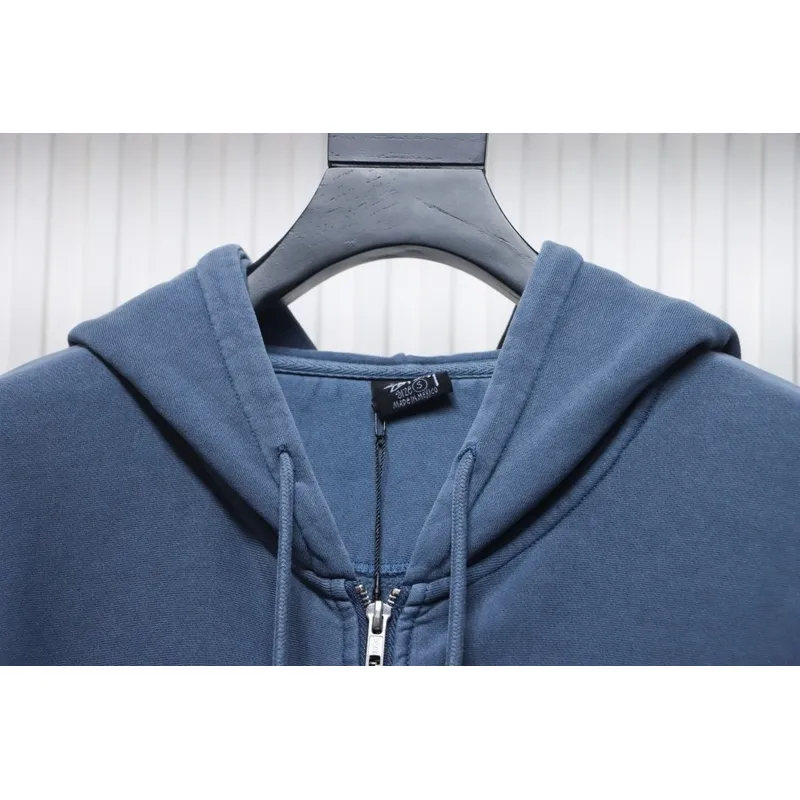 Bstsneaker-Stussy 24FW Black Eight Zip Hooded Jacket blue 250