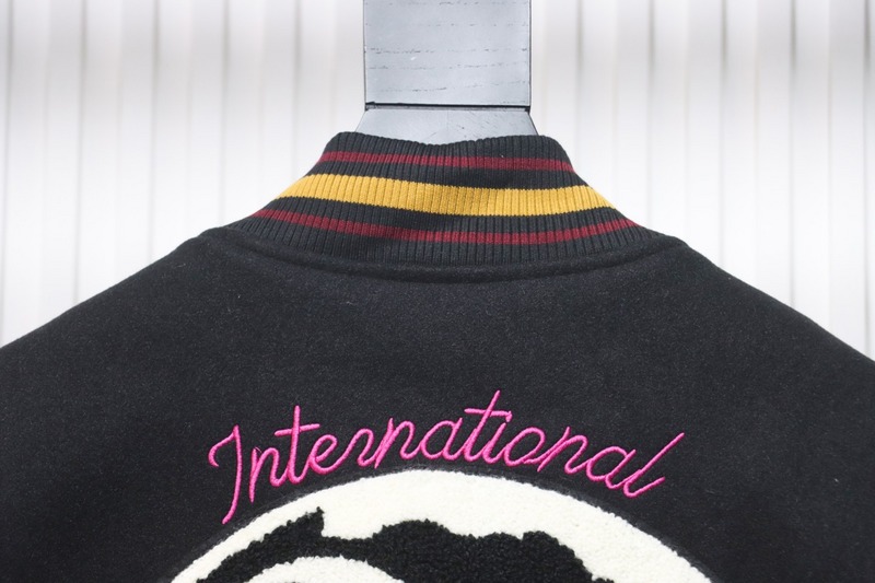 Bstsneaker-Stussy 40th Anniversary Limited Edition Black 8 Towel Embroidery Couple Baseball Jacket 290