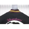 Bstsneaker-Stussy 40th Anniversary Limited Edition Black 8 Towel Embroidery Couple Baseball Jacket 290