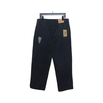 Stussy Black Eight Embroidered Heavy Wash Jeans black 250 01