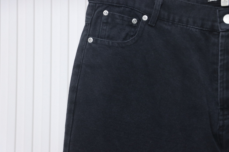 Bstsneaker-Stussy Black Eight Embroidered Heavy Wash Jeans black 250