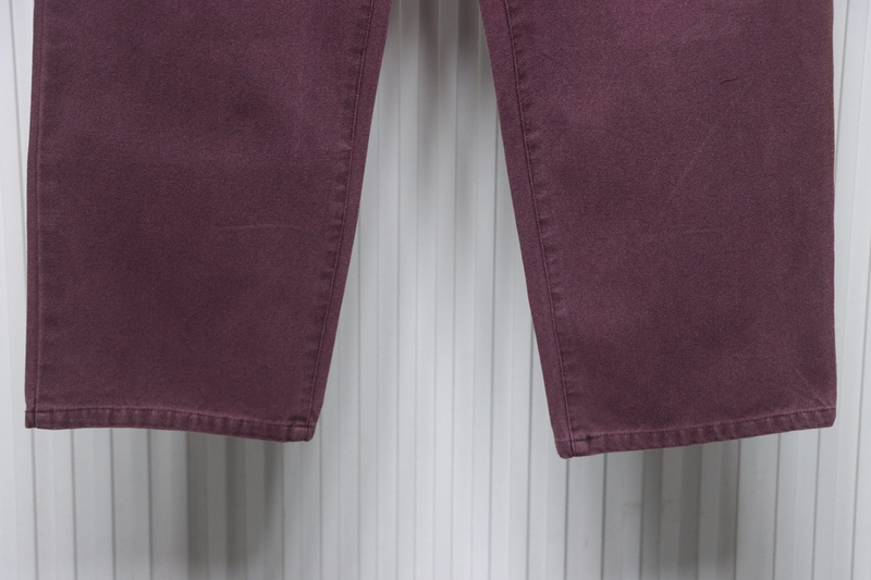 Bstsneaker-Stussy Black Eight Embroidered Heavy Wash Jeans red 250