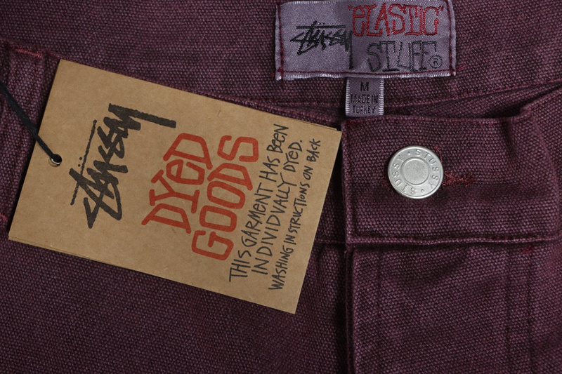 Bstsneaker-Stussy Black Eight Embroidered Heavy Wash Jeans red 250