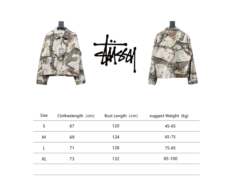 Bstsneaker-Stussy Black Maple Leaf FW23 ZIP WORK JACKET light 290
