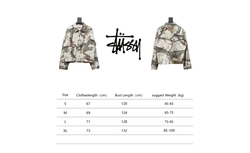 Bstsneaker-Stussy Black Maple Leaf FW23 ZIP WORK JACKET light 290