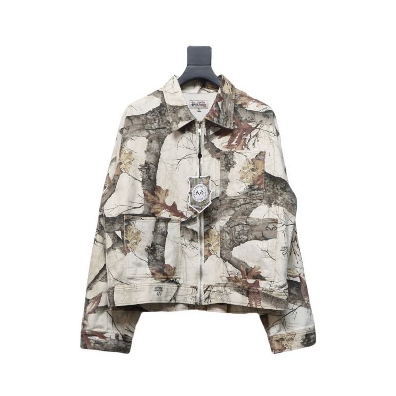 Bstsneaker-Stussy Black Maple Leaf FW23 ZIP WORK JACKET light 290