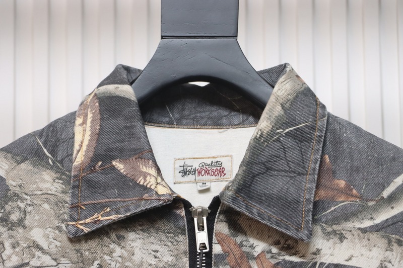 Bstsneaker-Stussy Black Maple Leaf FW23 ZIP WORK JACKET dark 290