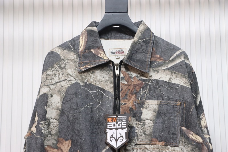 Bstsneaker-Stussy Black Maple Leaf FW23 ZIP WORK JACKET dark 290