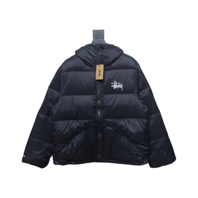 Bstsneaker-Stussy classic chest logo LOGO down jacket-pink lining 400 01