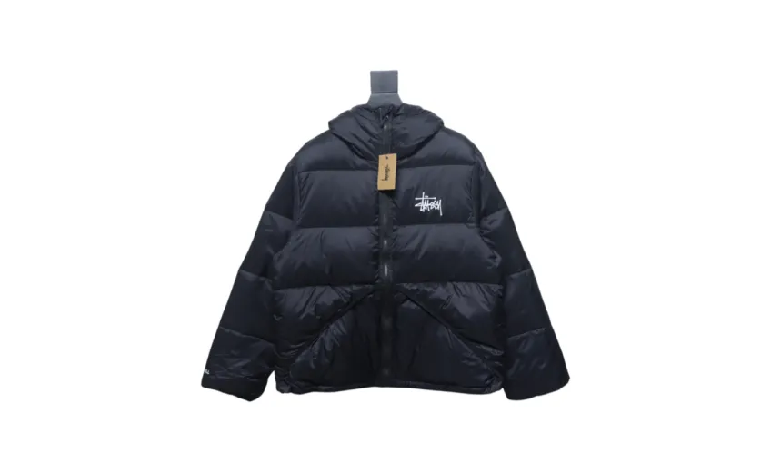 Bstsneaker-Stussy classic chest logo LOGO down jacket-pink lining 400