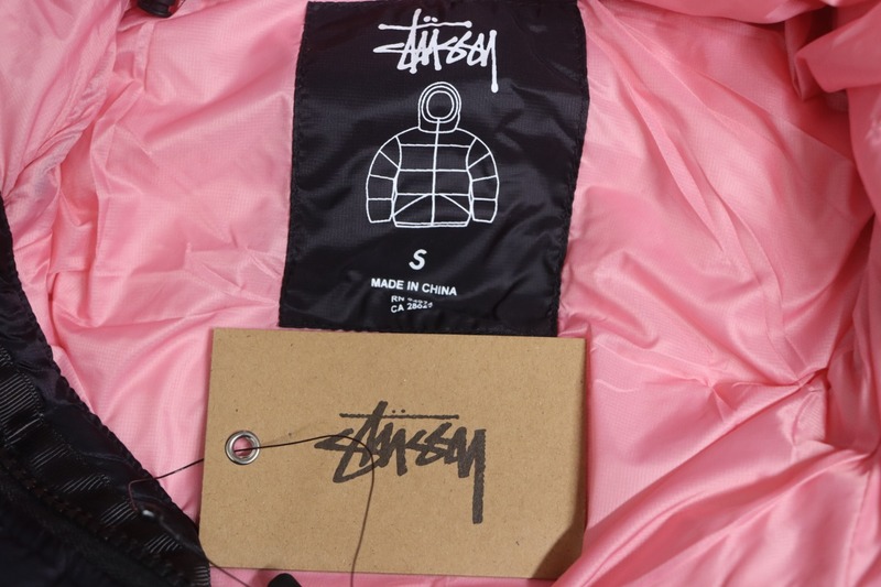 Bstsneaker-Stussy classic chest logo LOGO down jacket-pink lining 400