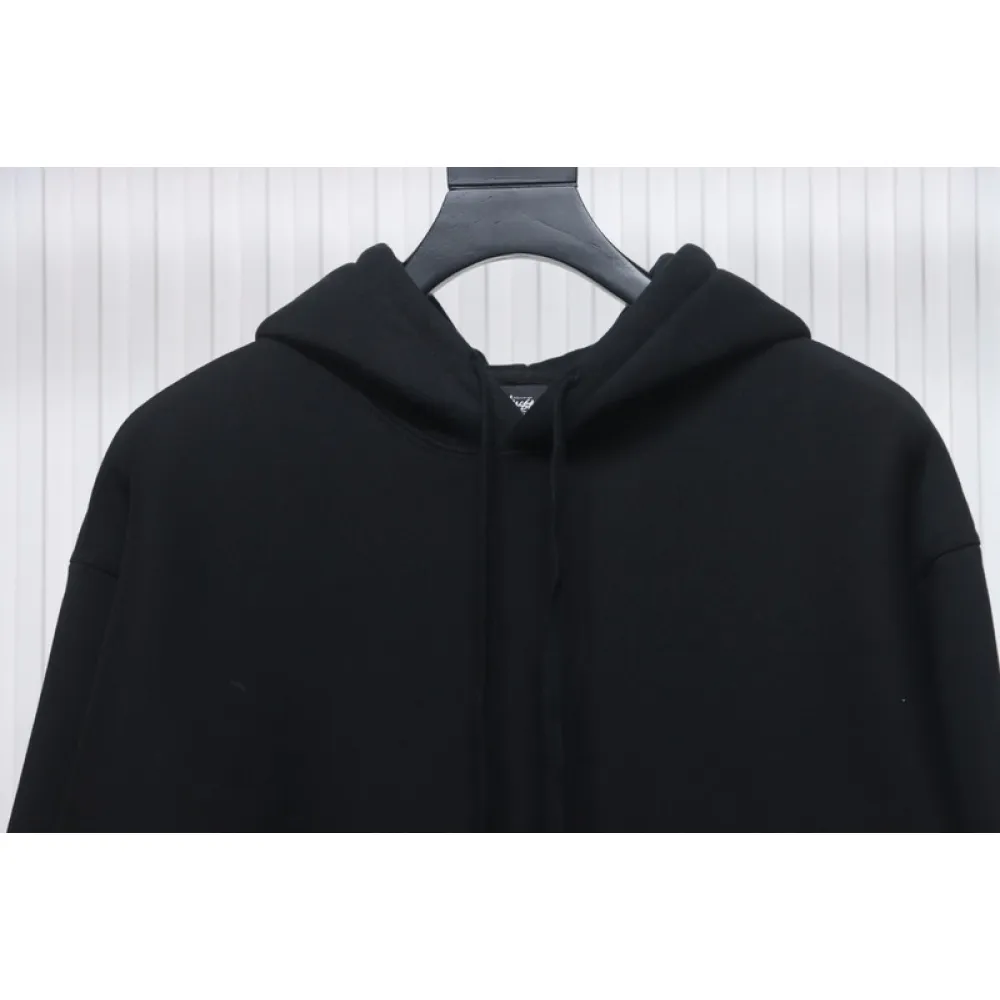 Bstsneaker-Stussy Logo Embroidered Hoodie black 230