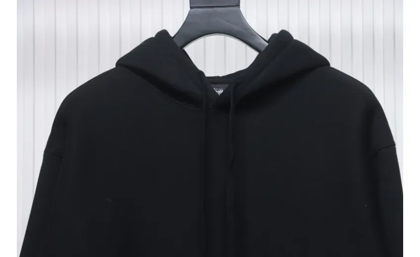 Bstsneaker-Stussy Logo Embroidered Hoodie black 230