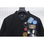 Bstsneaker-Stussy patch pattern chest medal quilted baseball jacket 250