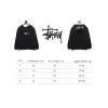 Bstsneaker-Stussy SS23 Hat Embroidery Plush Hoodie black 230