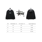 Bstsneaker-Stussy SS23 Hat Embroidery Plush Hoodie black 230