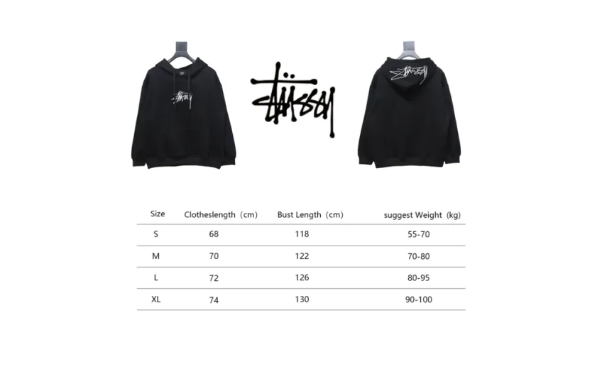 Bstsneaker-Stussy SS23 Hat Embroidery Plush Hoodie black 230