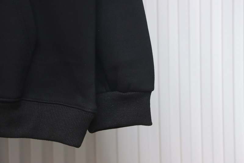 Bstsneaker-Stussy SS23 Hat Embroidery Plush Hoodie black 230