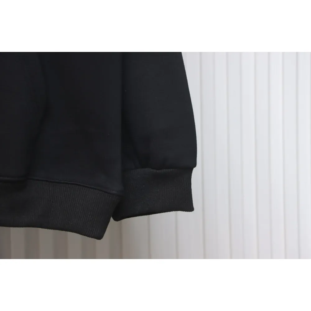 Bstsneaker-Stussy SS23 Hat Embroidery Plush Hoodie black 230