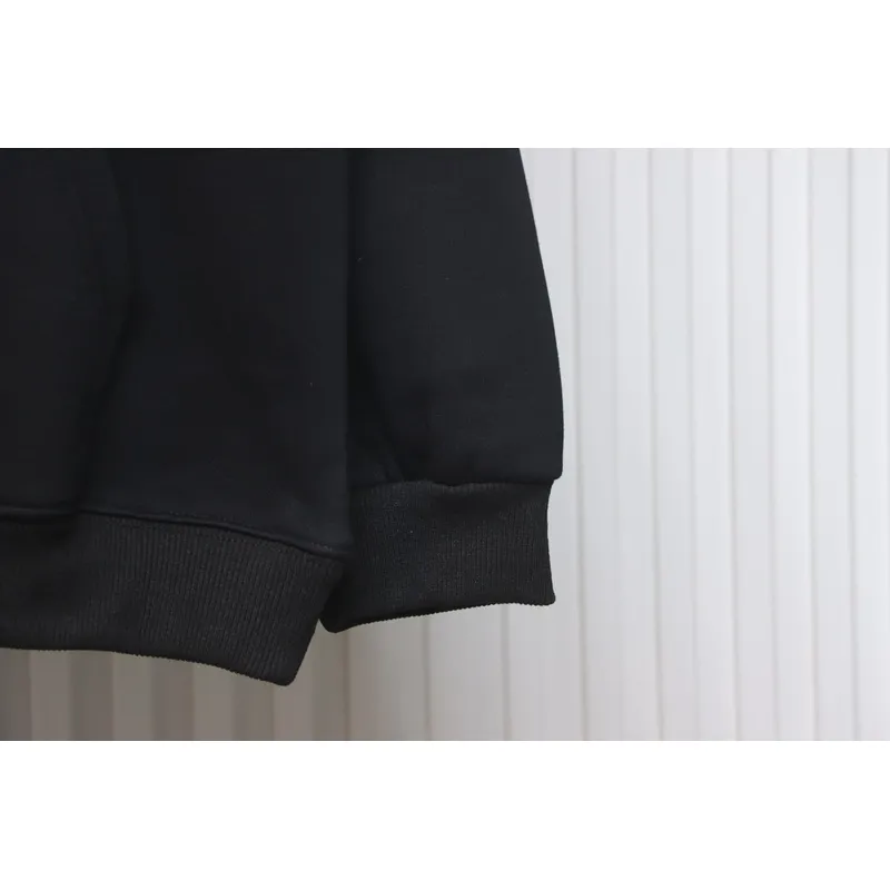 Bstsneaker-Stussy SS23 Hat Embroidery Plush Hoodie black 230
