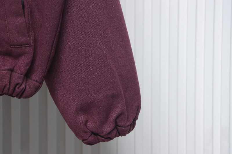 Bstsneaker-Stussy Washed Distressed Embroidery Black 8 Hooded Cotton Jacket red 330