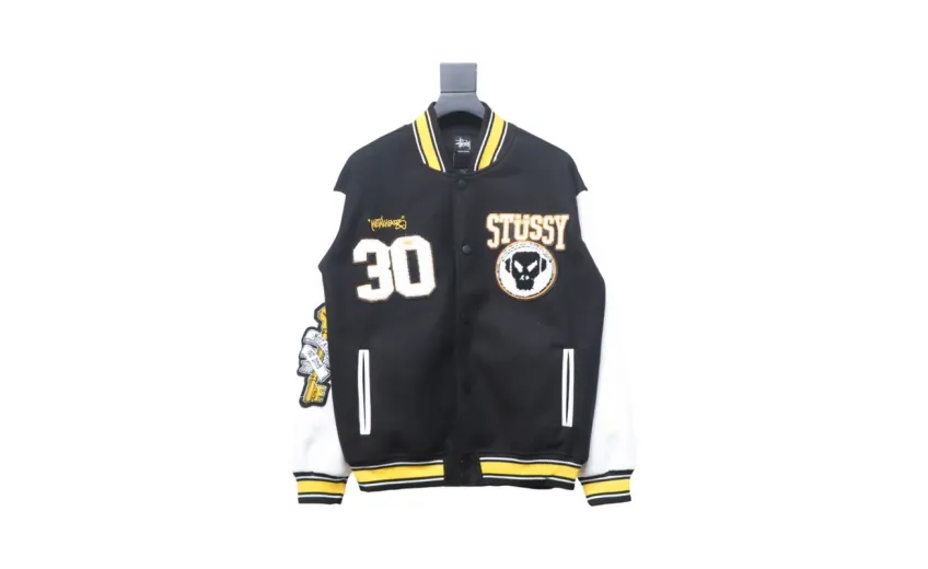 Bstsneaker-Stussy x Metalheadz 30th Anniversary Embroidered Baseball Jacket 290