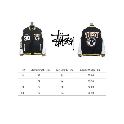 Stussy x Metalheadz 30th Anniversary Embroidered Baseball Jacket 290 02
