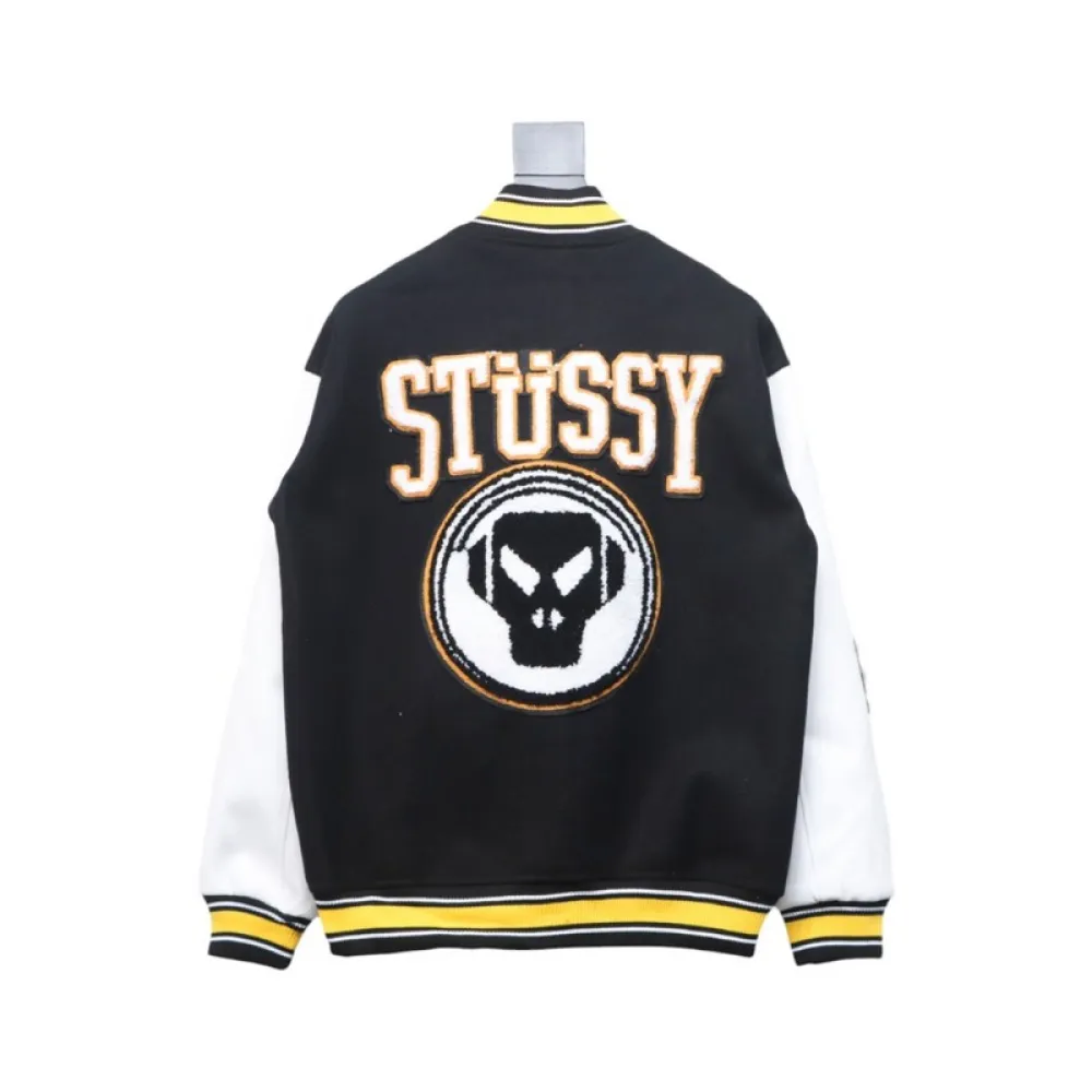 Bstsneaker-Stussy x Metalheadz 30th Anniversary Embroidered Baseball Jacket 290