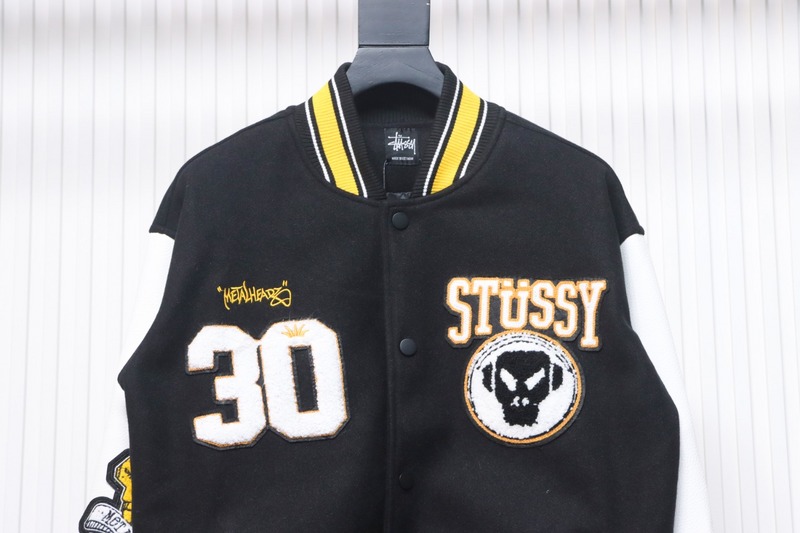 Bstsneaker-Stussy x Metalheadz 30th Anniversary Embroidered Baseball Jacket 290