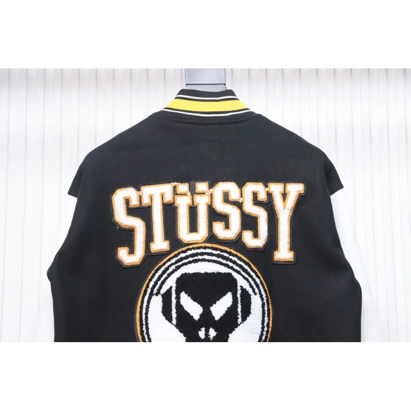 Bstsneaker-Stussy x Metalheadz 30th Anniversary Embroidered Baseball Jacket 290